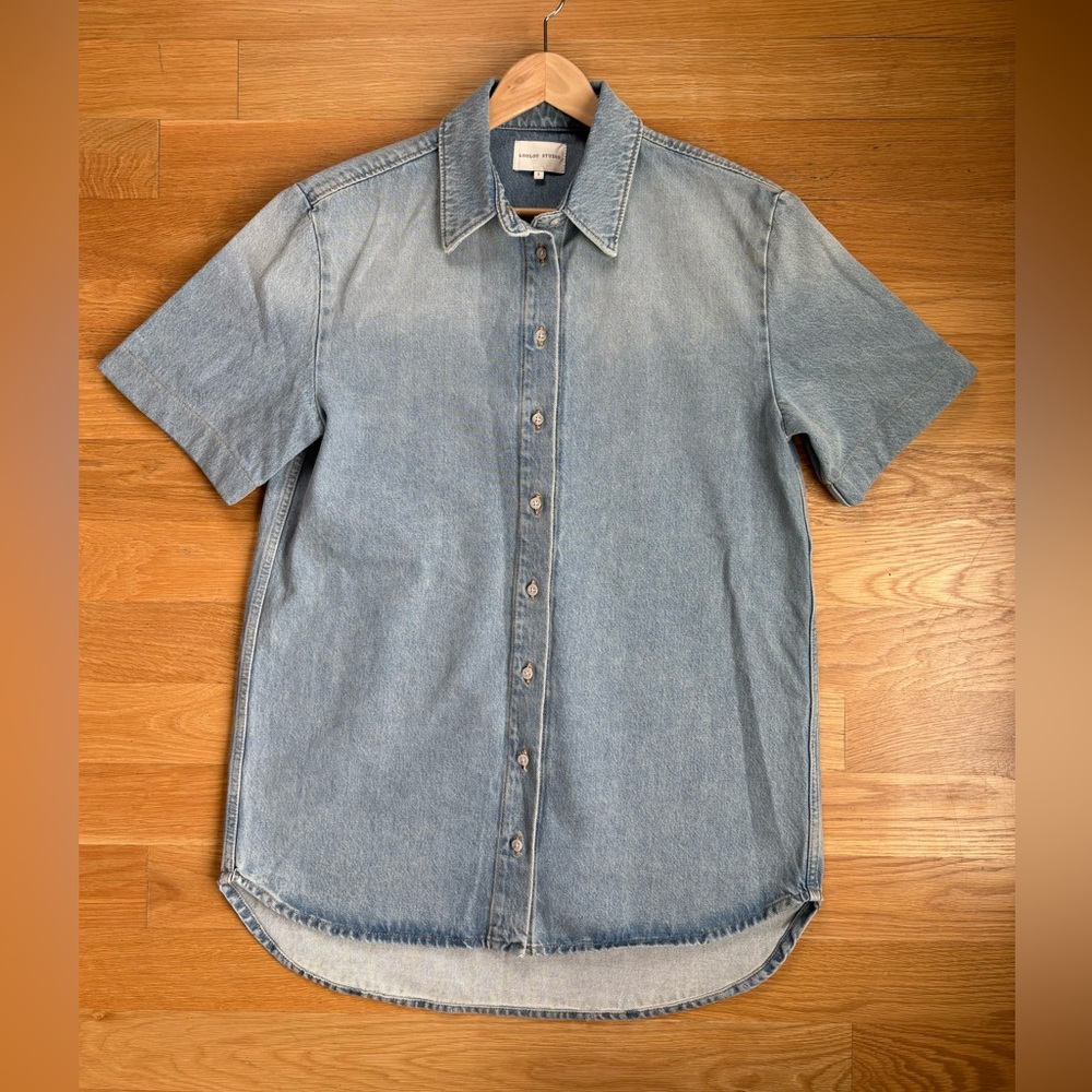 Loulou Studio “Sant” Denim Shirt — Women’s (Light Blue) Small